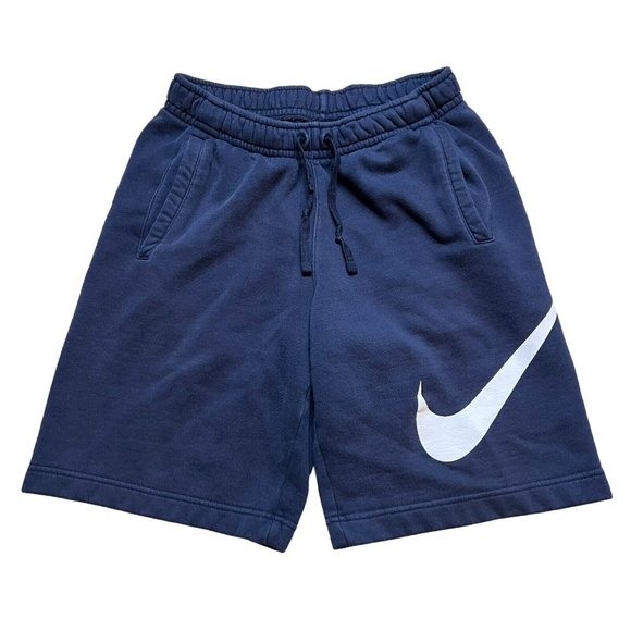 Nike Shorts Mens Nike Sportswear Club Fleece Graphic Blue Shorts